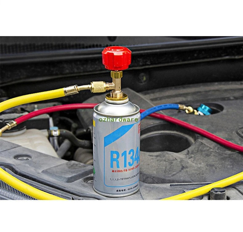 Refrigerant Dispensing Bottle Opener Can Tap Valve Connector R12/R22/R410/R600A