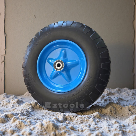 16"Inch Flat Free 16mm Bore Wheel Barrow wheel 4.80-8/4.00-8 Puncture Proof Tire
