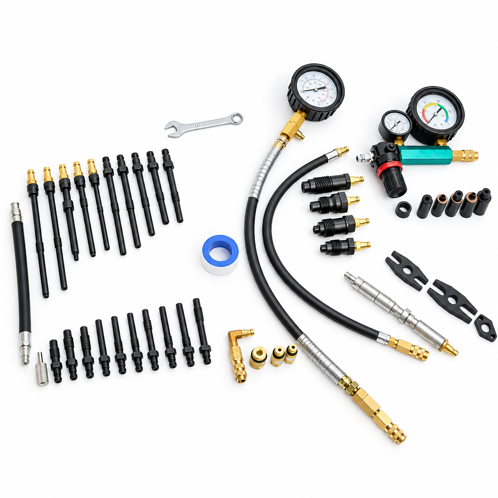 46PCS PETROL & DIESEL ENGINE COMPRESSION & LEAK TESTER MASTER KIT Free shipping