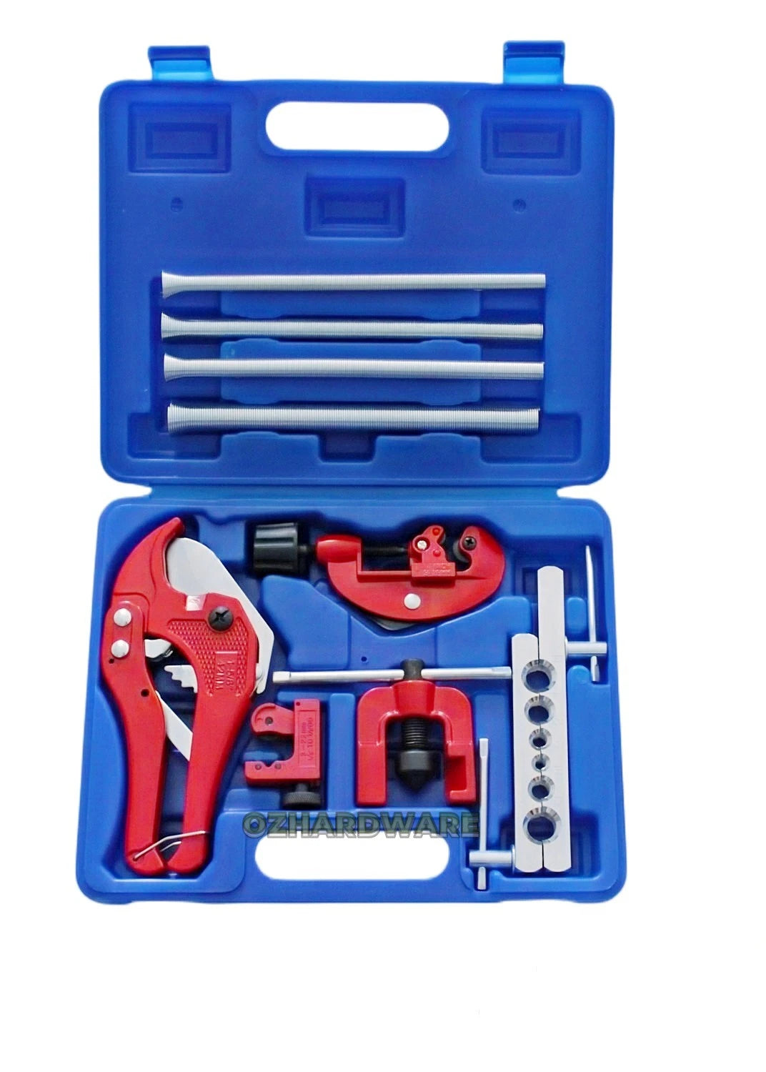 10pc Flaring tools Kit with Cutter & 180° Pipe Bender Swivel Tube Wrench for Copper, Brass & Aluminium Pipes