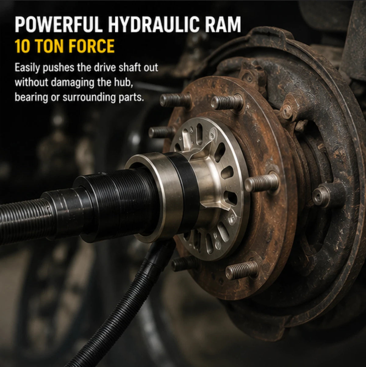 Drive-Shaft Pusher Universal Hydraulic Ram 98-125mm Suit 4 & 6 Bolt Hubs