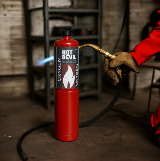 HotDevil Oxygen Bottle Cylinder replacement 1.4oz/40.1g Oxy Blow Torch HDOXGN