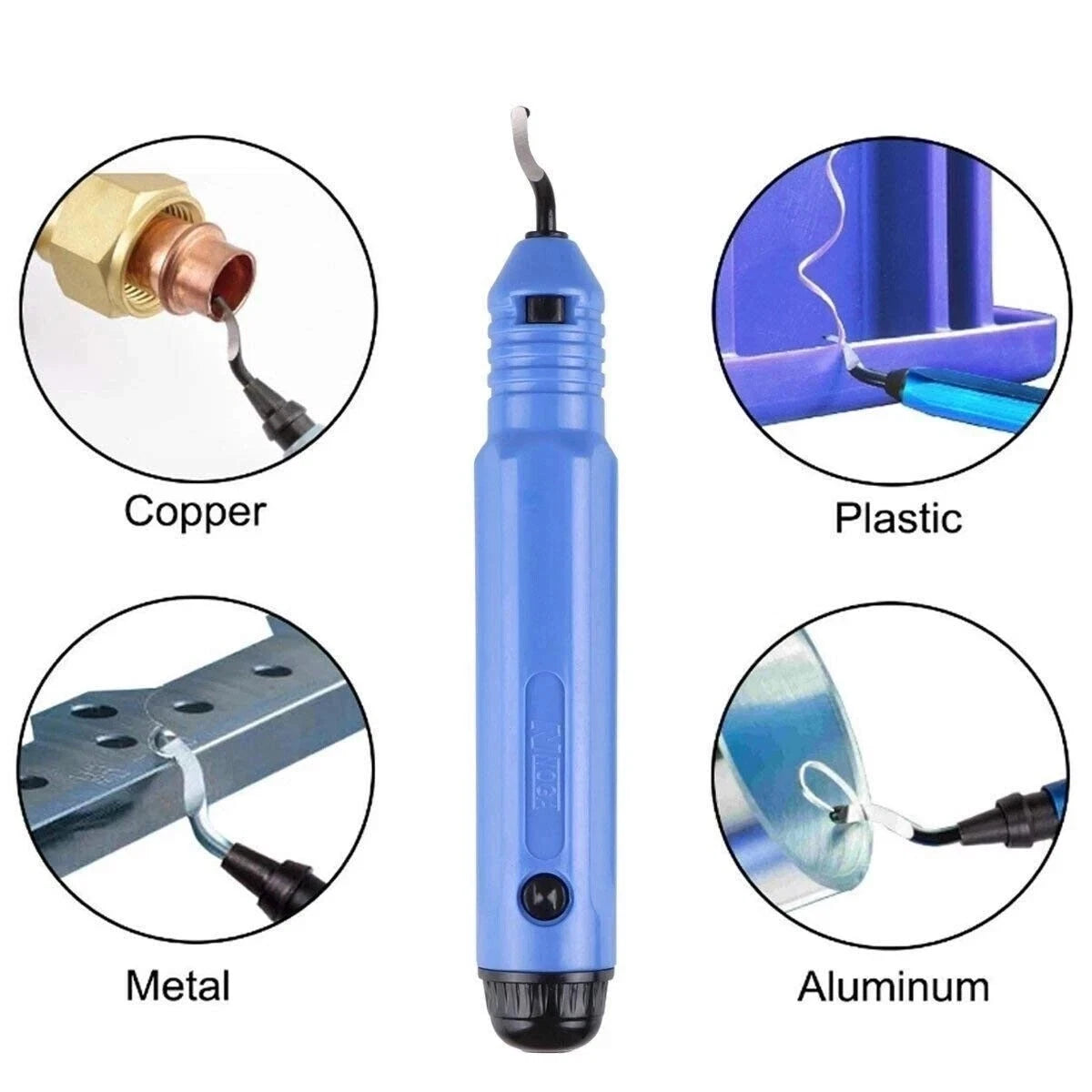 2xSet-11pcs Rotary Deburr Blades set Metal Deburring Tool Kit Wood Copper Steel