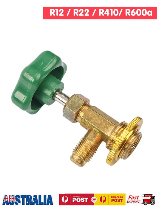 Refrigerant Dispensing Bottle Opener Can Tap Valve Connector R12/R22/R410/R600A