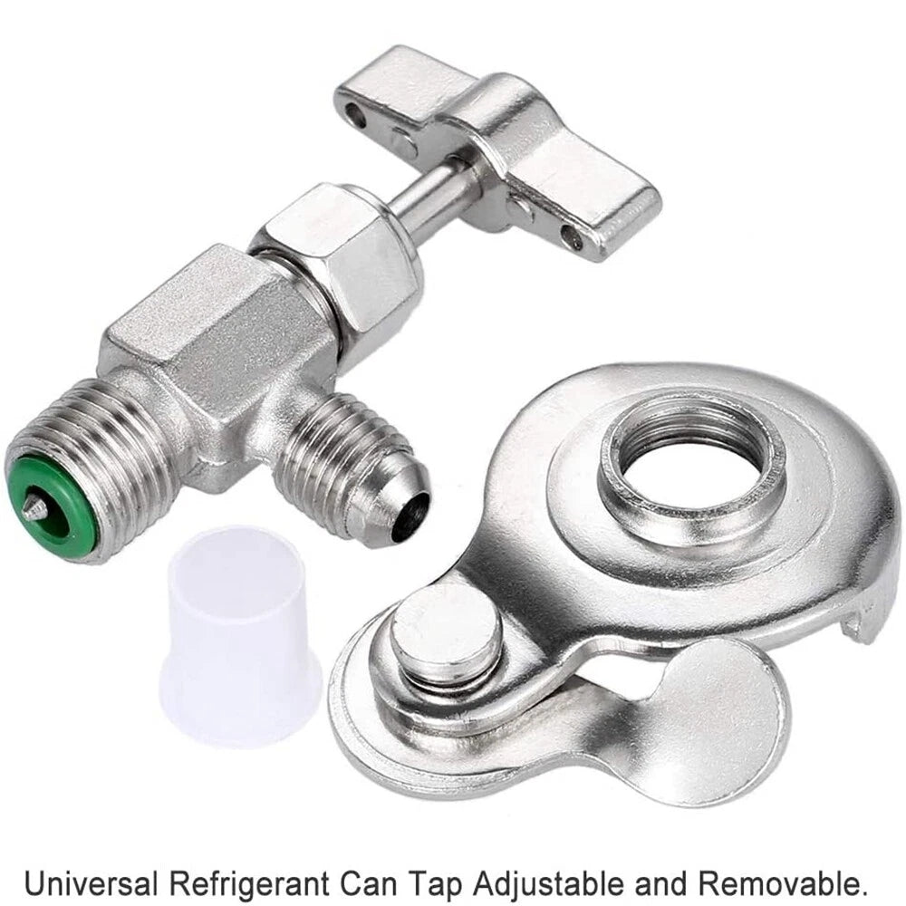 Refrigerant Can Tap Dispenser Valve Bottle Opener Tool for R134a R12 R22 R502