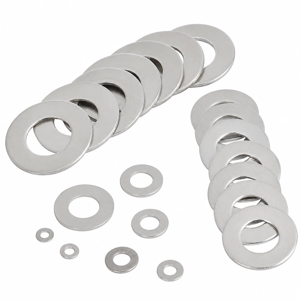 670pc Flat Washer Assortment Kit Steel Metric Washers Set M3-M10