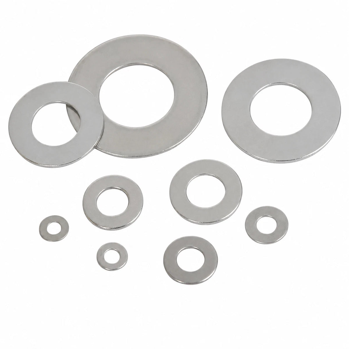 670pc Flat Washer Assortment Kit Steel Metric Washers Set M3-M10