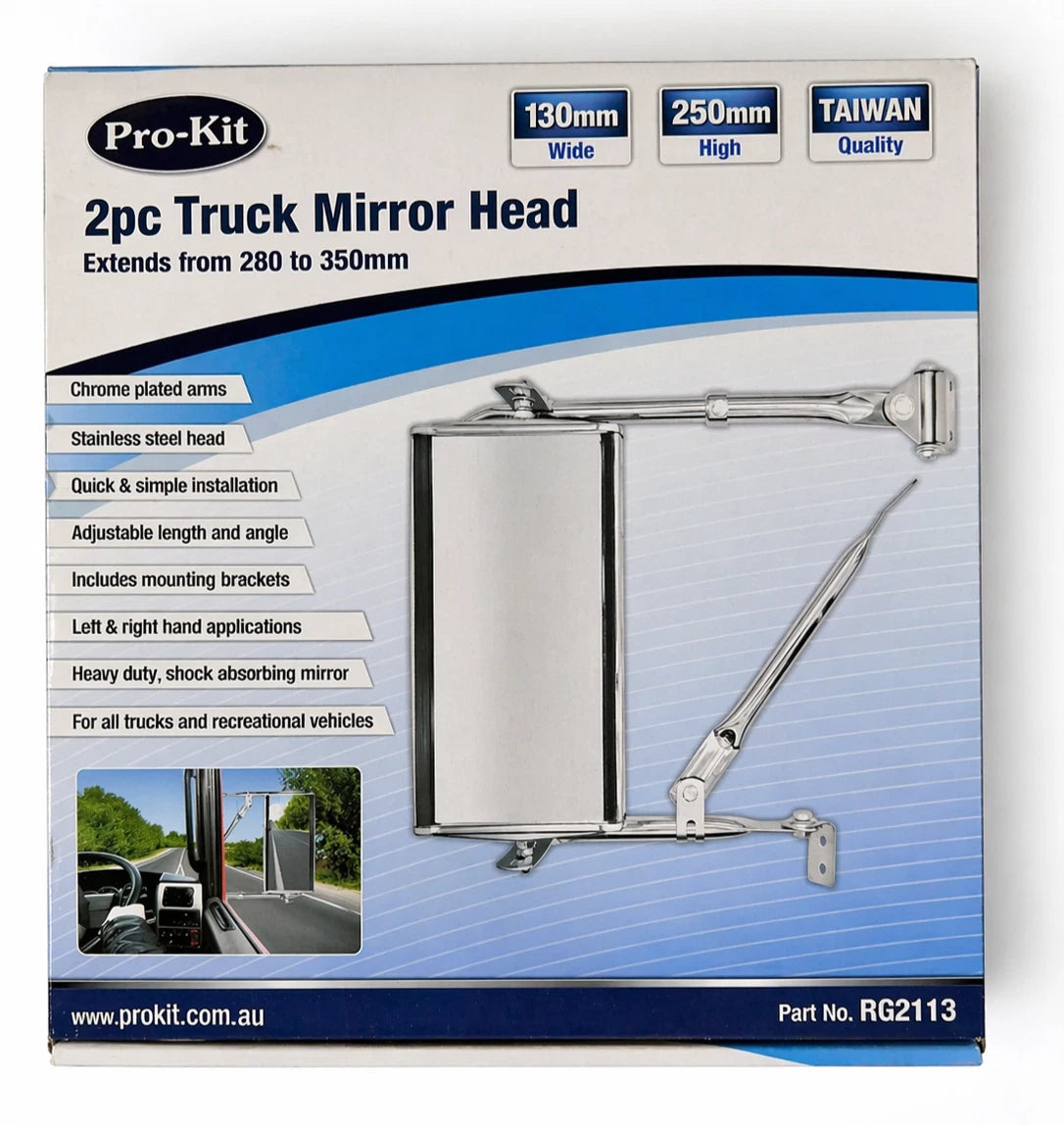 2PC Mirror 127x254mm (5″ x 10″) Truck West Coast Towing Side Made Taiwan