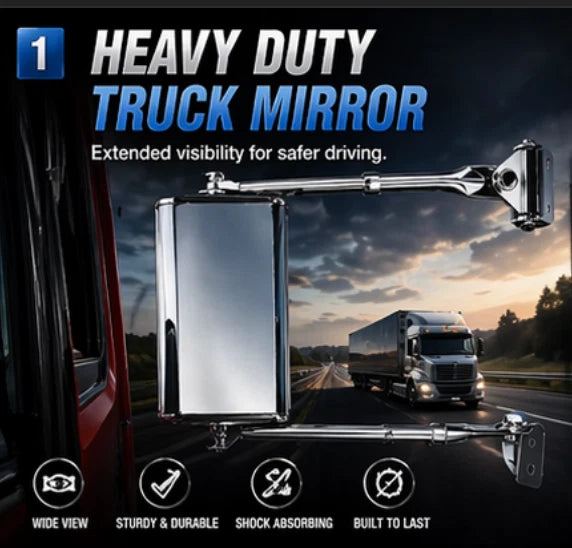 2PC Mirror 127x254mm (5″ x 10″) Truck West Coast Towing Side Made Taiwan